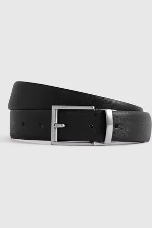 Reiss Ricky Saffiano Leather Reversible Belt
