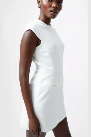 French Connection Whisper Crew Neck Mini Dress
