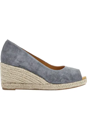 JONES BOOTMAKER Biaggia Suede Wedge Heel Sandals