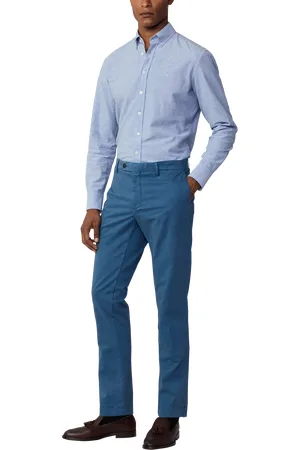 Hackett Cotton Blend Slim Fit Chinos