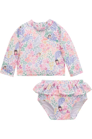 Purebaby Baby Floral Long Sleeve Rashie Set
