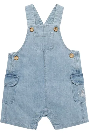 Purebaby Baby Cotton Shortie Dungarees