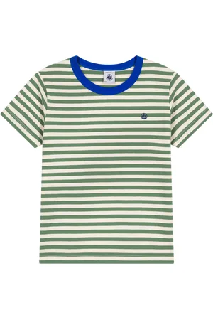 Petit Bateau Baby Cotton Stripe Short Sleeve T-Shirt
