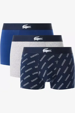 Lacoste Logo Waistband Trunks, Pack of 3