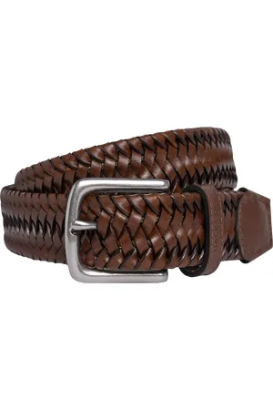 Hackett Leather Plaited Belt