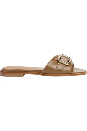 Flattered Mimi Leather Slider Sandals