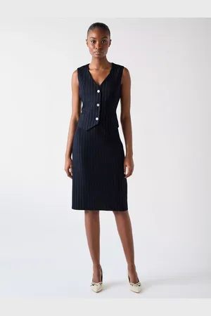 L.K. Bennett Petite Baxtor Pinstripe Waistcoat