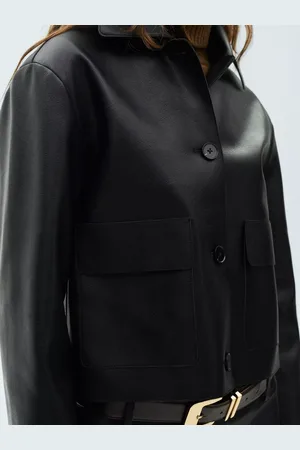 MANGO Sabina Faux Leather Jacket