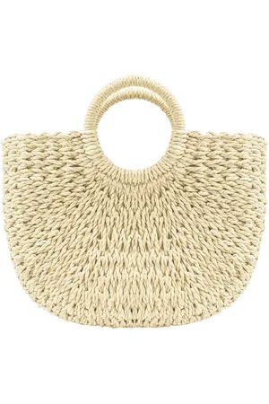 Bloom & Bay Watergate Mini Straw Basket Bag