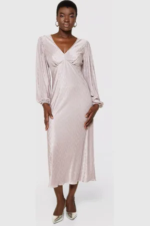 Closet Jacquard Empire Line Midi Dress