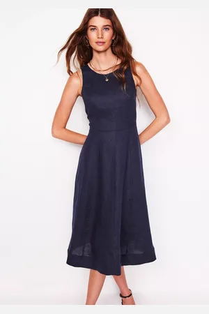 Boden Carla Pure Linen Midi Dress