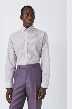 John Lewis Cotton Stripe Tailored Fit Shirt