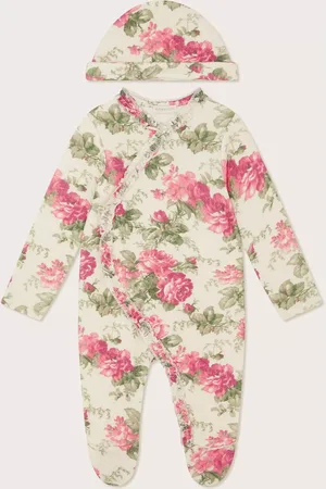 Monsoon Baby Floral Sleepsuit & Hat