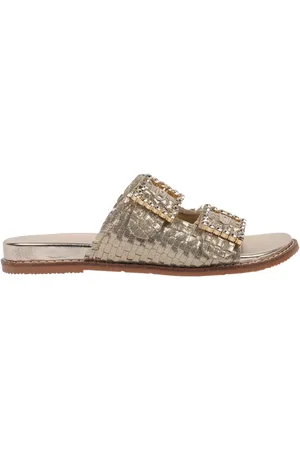 Paradox London Verity Hand-Woven Flat Sandals