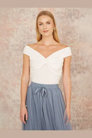 Yumi Jersey Knot Bardot Top