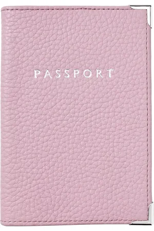 ASPINAL OF LONDON Pebble Leather Passport Cover
