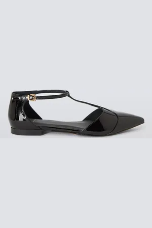 John Lewis Aldridge Smart T-Bar Pointed Toe Ballerina Pumps