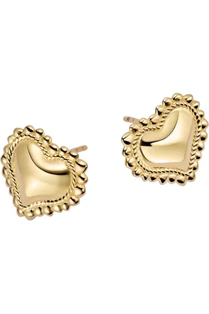 Daisy London Vintage Inspired Heart Stud Earrings