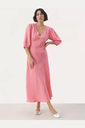 Part Two Evarine Empire Line Pure Linen Dress