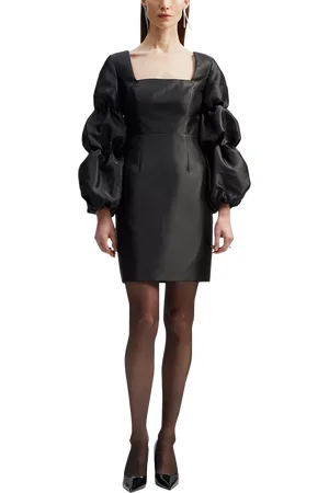 By Malina Georgia Puff Sleeve Mini Dress