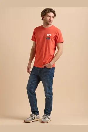 Brakeburn Cotton Regular Fit Short Sleeve Sunset Graphic T-Shirt