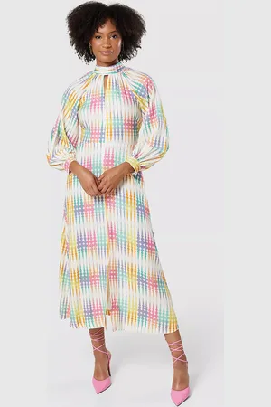 Closet High Neck A-Line Midi Dress