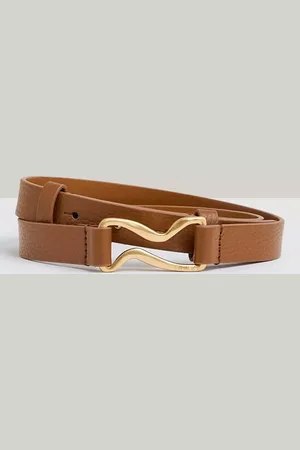 Reiss Scarlett Wave Hardware Leather Belt