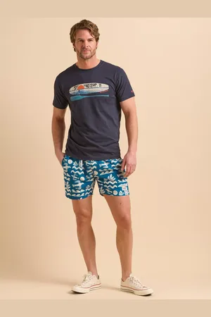 Brakeburn Cotton Regular Fit Short Sleeve Sup Graphic T-Shirt