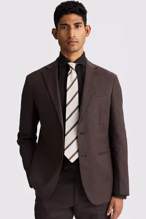 Moss Tailored Fit Linen Blend Suit Jacket