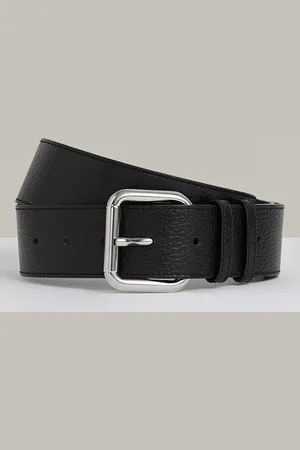 Reiss Robyn Roller Buckle Leather Belt