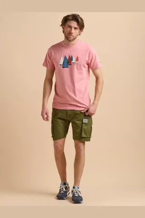 Brakeburn Cotton Regular Fit Short Sleeve Sailing Graphic T-Shirt
