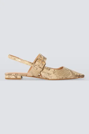 AND/OR Bibie Leather Slingback Open Court Shoes