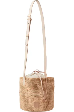 By Malina Eleni Rounded Straw Bag