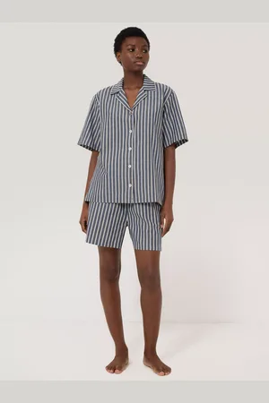 Jigsaw Ticking Stripe Shorty Pyjama Set
