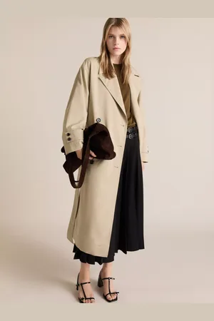 MANGO Angela Oversized Double Breasted Trench Coat