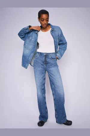 Mos Mosh Relee Chrome Wide Leg Jeans