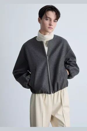 MANGO Burbu Gathered Bomber Jacket