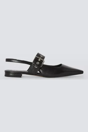 AND/OR Bibie Leather Slingback Open Court Shoes