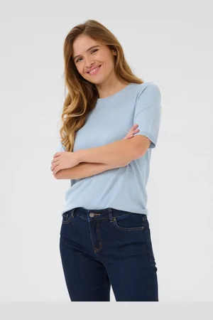 Kaffe Lizza Fine Knit Half Sleeve Top