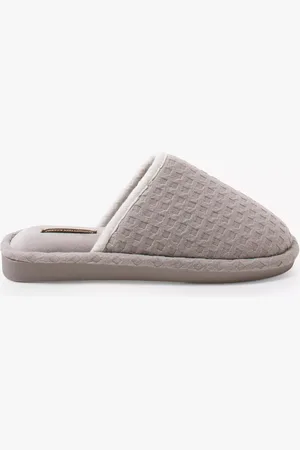 PRETTY YOU Gia Waffle Mule Slippers