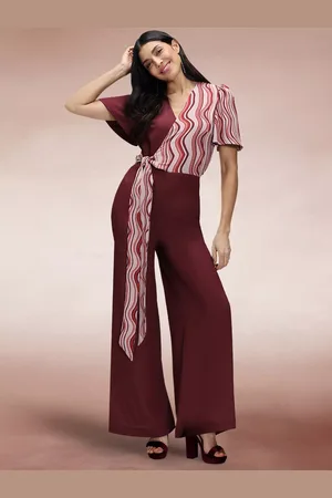 HotSquash Overwrap Printed Jumpsuit