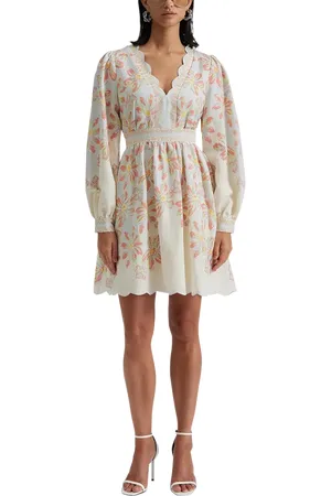 By Malina Eve Scallop Detail Mini Dress