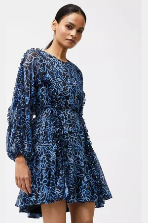 French Connection Anna Emina Floral Chiffon Mini Dress
