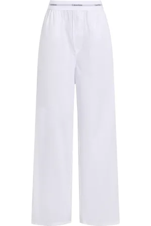 Calvin Klein Logo Waistband Poplin Pyjama Bottoms