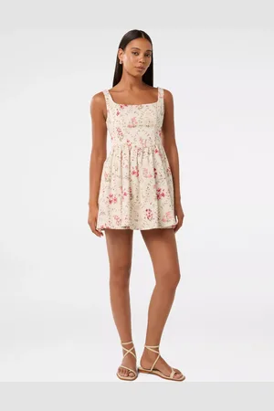 Forever New Brielle Floral Lace Up Mini Dress