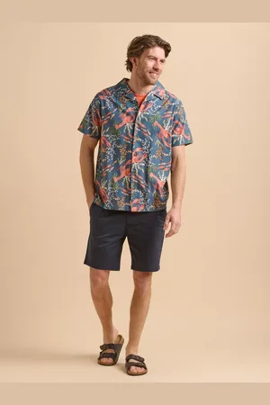Brakeburn Cotton Regular Fit Lobster Print Shirt