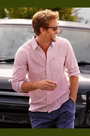 Brakeburn Cotton Regular Fit Stripe Shirt