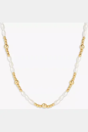 LARNAUTI Annecy Freshwater Pearl Beaded Necklace