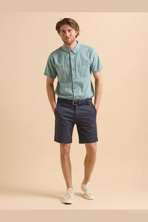 Brakeburn Cotton Regular Fit Mosaic Print Shirt