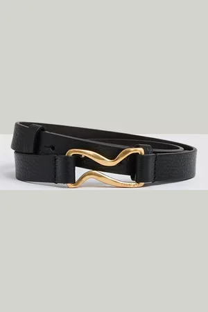 Reiss Scarlett Wave Hardware Leather Belt